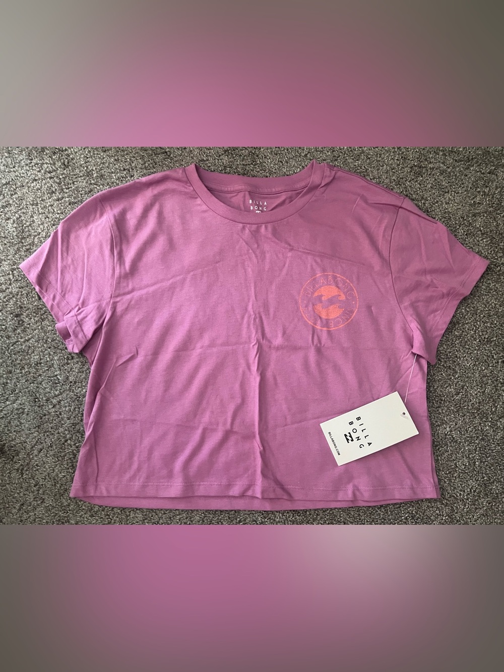 Billabong Mauve/Pink Logo Tee